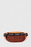 Cumpara ieftin Tommy Jeans borseta culoarea portocaliu