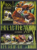 Djibouti 2016 - URSI PANDA - BL + KB + 4 S.S. - MNH - 2 foto, Nestampilat