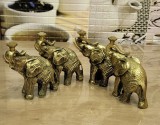 Elefanti bronz-suport masa