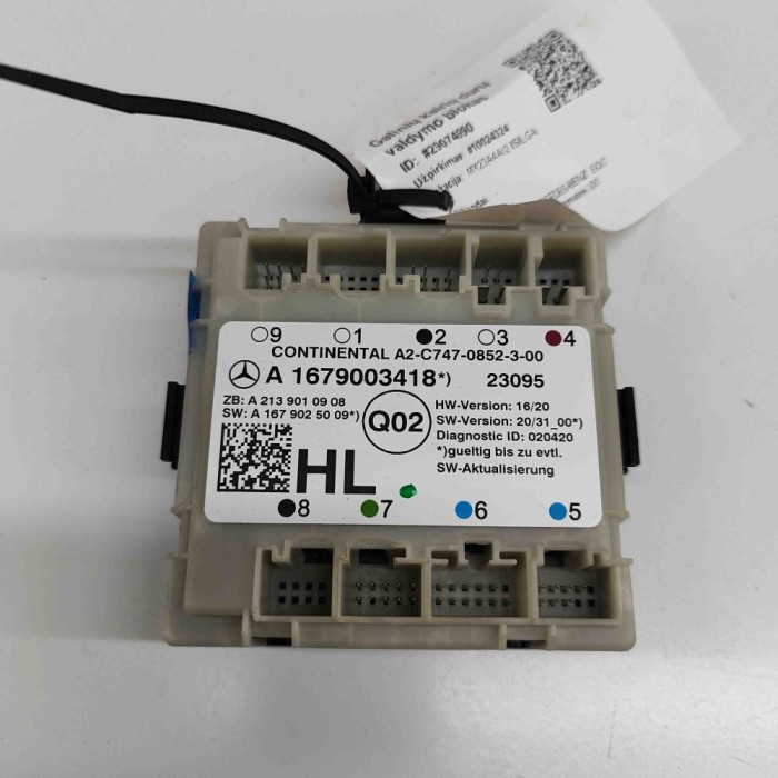 Modul de control ușă st&acirc;nga spate MERCEDES-BENZ EQC 2023 OEM: A1679003418,A2139010908,A1679025009 29074990