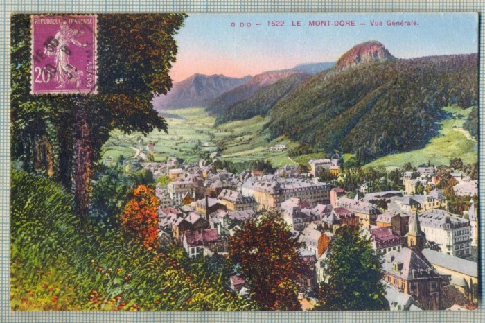 AD 241 C. P. VECHE -LE MONT-DORE -VUE GENERALE - FRANTA -CIRCULATA 1933