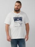 s.Oliver Big Sizes Tricou barbati big sizes cu imprimeu Ford&reg;, decolteu la baza gatului, alb, 2XL