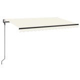 Cumpara ieftin Copertina electrica cu LED si senzor 4,5 x 3 m Crem