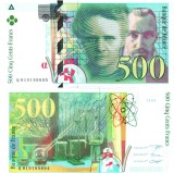 Franta 500 Franci 1994 P-160a UNC (Valoare Catalog 250$) Bancnota Franceza