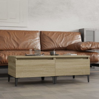 vidaXL Mese laterale 2 buc. stejar sonoma 50x46x35 cm lemn compozit foto