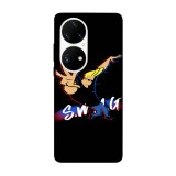 Husa compatibila cu Huawei Nova Y70 model Glitched Johnny Bravo, Silicon, TPU, Viceversa, Transparent, Carcasa
