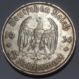 Germania Nazista 5 marci / mark 1934 argint