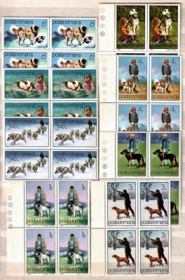 Romania 1982 - CAINELE PRIETEN AL OMULUI, serie in BLOC de 4 MNH, PT24 foto