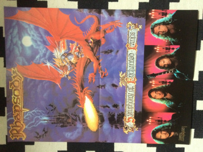 poster rhapsody / junkies din revista metal hammer fan muzica heavy metal rock foto