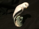 Decor / Vintage / Colectie - Vaza Bibelou din portelan pasare / papagal !