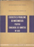 Exercitii si probleme de matematica pentru concursul de amitere in licee - Ioan St. Musat
