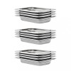 VidaXL Recipiente Gastronorm 12 buc. GN 1/4 40 mm oțel inoxidabil 50900