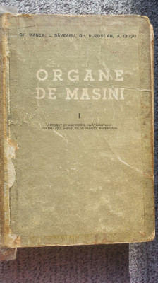 Organe de masini, vol I, Gh Manea, L. Saveanu foto