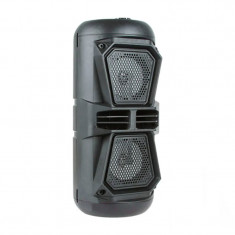 Boxa portabila Bluetooth Speaker, 12 W, LED, 1500 mAh, 2 difuzoare foto