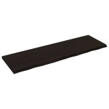 VidaXL Blat de masă maro 160x50x(2-4) cm, lemn masiv stejar tratat