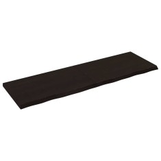 vidaXL Blat de masă maro 160x50x(2-4) cm, lemn masiv stejar tratat 3156448