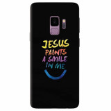 Husa silicon pentru Samsung S9, Jesus Paints A Smile In Me