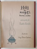 1001 DE NOPTI , BASME ARABE , VOLUMUL I , istorisite de EUSEBIU CAMILAR , ilustratii de ANGI PETRESCU - TIPARESCU, 1961
