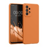 Husa Kwmobile pentru Samsung Galaxy A33 5G, Portocaliu, Silicon, KWM000015GQ048C, Carcasa