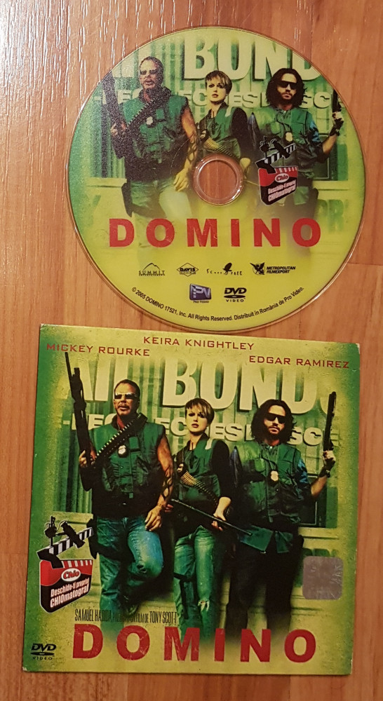 DVD film Domino. Cu Mickey Rourke, Keira Knightley, Edgard Ramirez, Romana  | Okazii.ro