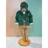 Cumpara ieftin Costum botez catifea verde- DPH304