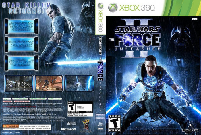 Joc Xbox 360 Star Wars The FORCE Unleashed 2 II aproape nou
