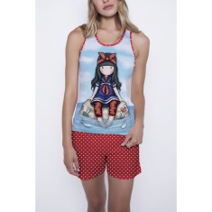 Pijama dama Gorjuss Little Fishes scurta foto