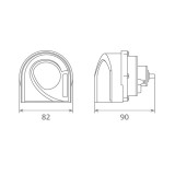 Claxon Electromagnetic, Tip Melc, 24V 3A Ton Inalt, Design Light 138498 65GI24.100.02K