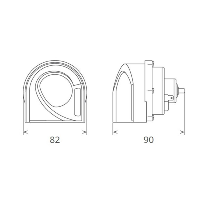 Claxon Electromagnetic, Tip Melc, 24V 3A Ton Inalt, Design Light 138498 65GI24.100.02K