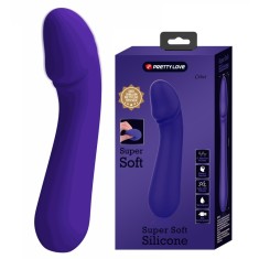 Vibrator Punctul G Cetus, 12 Moduri Vibratii, Sillicon, USB, Violet, 15 cm