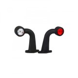 Cumpara ieftin Set Lampi gabarit cu brat cu cot 90 , 175mm, LED, alb-rosie, 12-36V