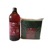 Prep&#039;N&#039;Shine-Pure Tung Oil &amp; Hand Pad&rsquo;s Mix Abrasive, alb, negru verde, 1000 ml