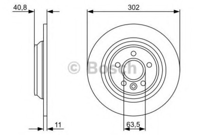 Disc frana VOLVO V60 (2010 - 2016) BOSCH 0 986 479 397 foto