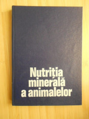 MARIN MILOS--NUTRITIA MINERALA A ANIMALELOR foto