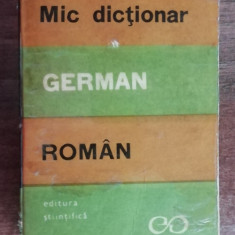 myh 421D - Sireteanu - Tomeanu - Mic dictionar German - Roman - ed 1972