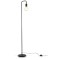 Lampa de podea B.K.Licht curbata retro, Inaltime 140 cm, E27, negru - RESIGILAT