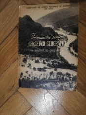 Indrumator pentru CERCETARI GEOGRAFICE - Cercetari fizico-geografice foto