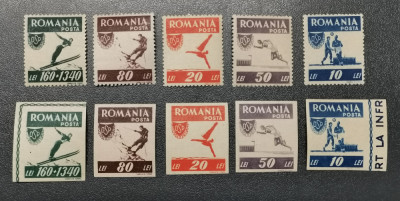 Rom&amp;acirc;nia Lp 199 Organizația sportului 1946 MNH foto