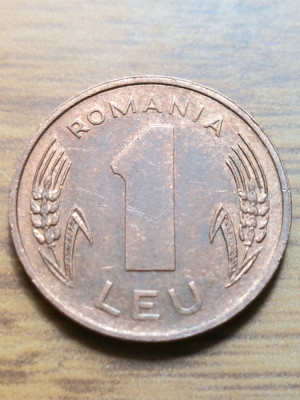 Moneda Romania 1 leu 1995 foto