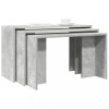 VidaXL Mese suprapuse, 3 buc., gri beton, lemn prelucrat 858536