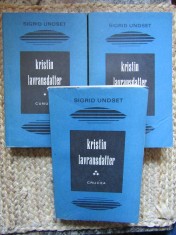 KRISTIN LAVRANSDATTER-SIGRID UNDSET (3 VOL) foto