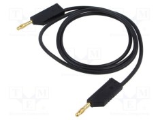 Cablu de măsurare Hirschmann T&amp;M 1m 60VDC 30VAC 32A negru
