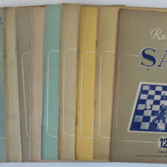 REVISTA DE SAH , ORGAN AL FEDERATIEI ROMANE DE SAH , ANUL VII , COMPLET , SET DE 12 NUMERE SUCCESIVE , IANUARIE - DECEMBRIE , 1956