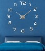 Ceas de perete 3D argintiu / auriu DIY, Time Veranda