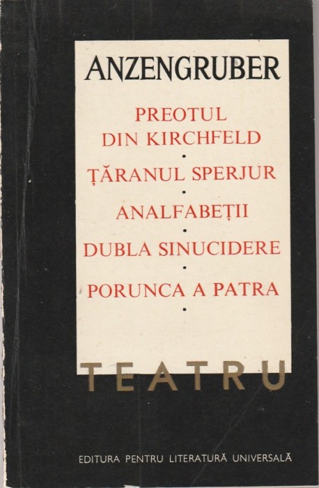 ANZENGRUBER - TEATRU