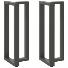 vidaXL Picioare de masă de bar &icirc;n formă de T, 2 buc., antracit, 40x35x(100-101) cm, oțel 4013086