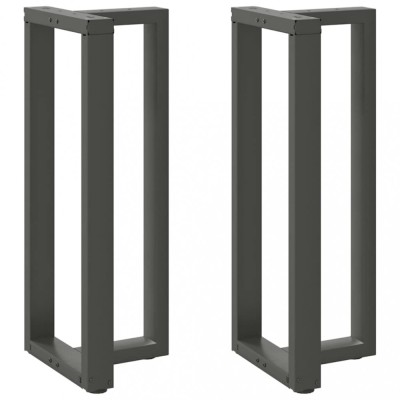 vidaXL Picioare de masă de bar &amp;icirc;n formă de T, 2 buc., antracit, 40x35x(100-101) cm, oțel 4013086 foto