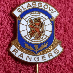 Insigna (model vechi) fotbal - GLASGOW RANGERS (Scotia)