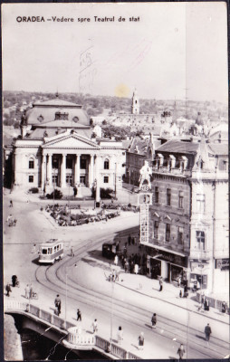 AMS - ILUSTRATA 962 ORADEA - VEDERE SPRE TEATRUL DE STAT, 1963, CIRCULATA foto