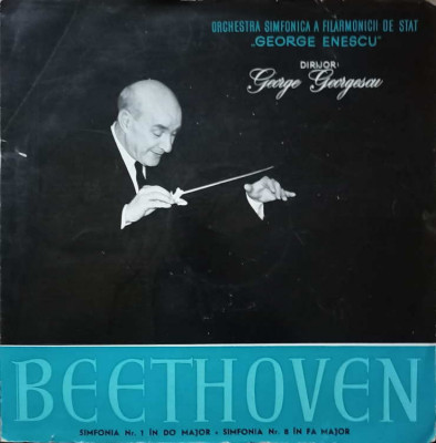 Disc vinil, LP. SIMFONIA NR.1 IN DO MAJOR. SIMFONIA NR 8 IN FA MAJOR-LUDWIG VAN BEETHOVEN-220829 foto